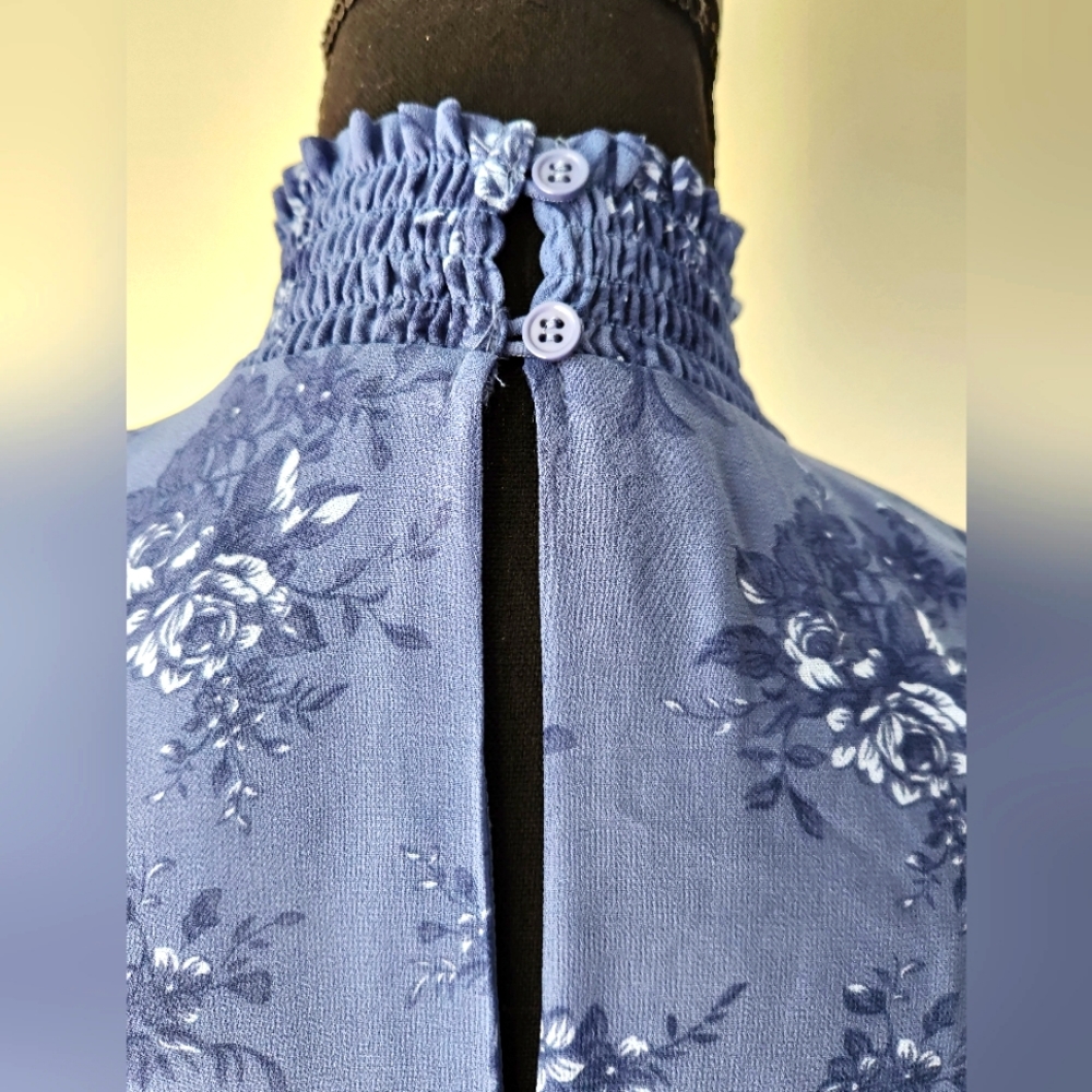 Floral Print Ruffled Mini Dress - Picture 11 of 13